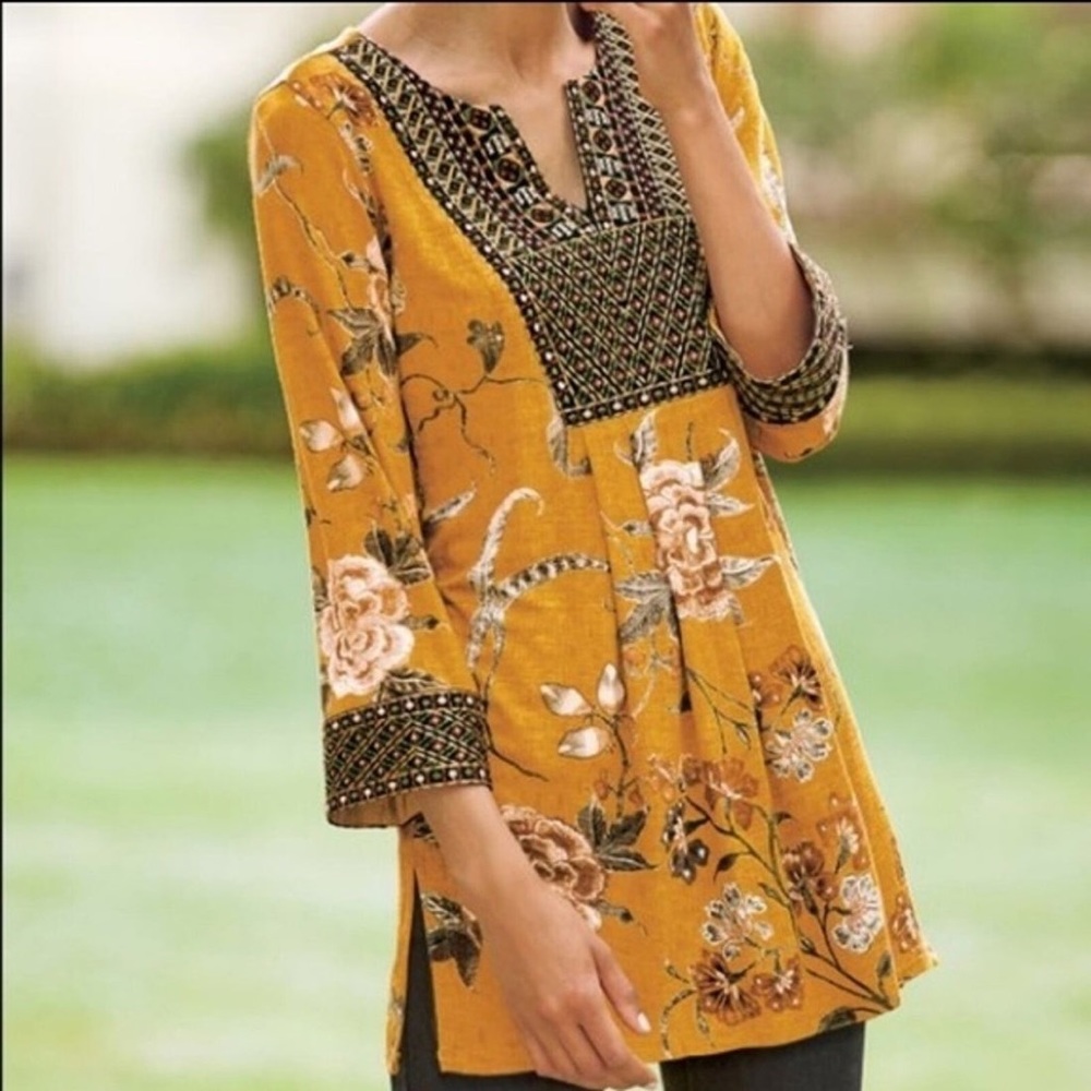 Soft Surroundings | Etna Tunic Top